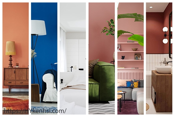 6 Gam màu nội thất thịnh hành 2021