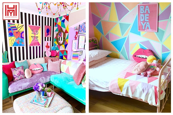 Khám phá không gian ngồi nhà đầy màu sắc sống động.