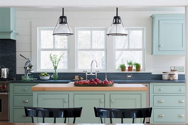 Mẹo bố trí ánh sáng cho gian bếp thêm rộng hơn