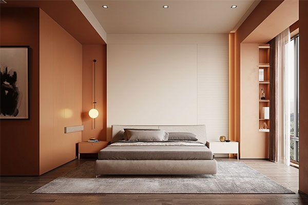 Mẹo thiết kế phòng ngủ màu cam đẹp, hiệu quả