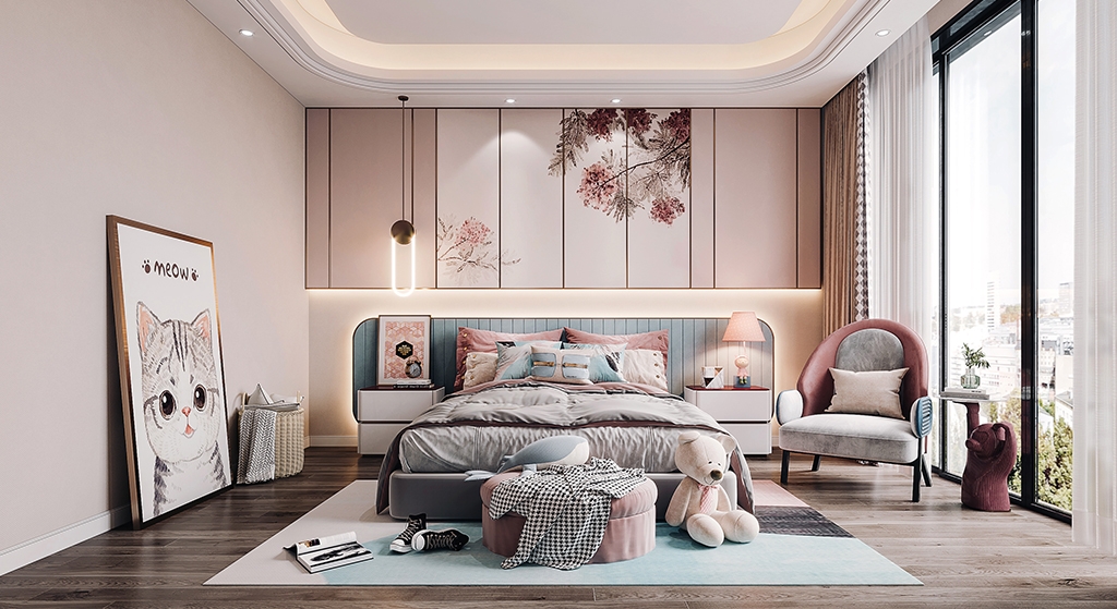 Tiêu chuẩn phòng ngủ Master diện tích tối thiểu bao nhiêu m² để bố trí đủ combo giường, tủ, bàn phấn?