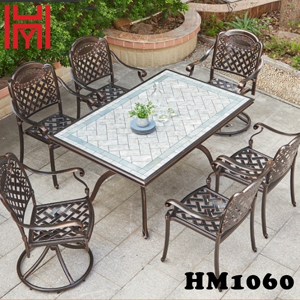 BÀN SÂN VƯỜN HM1060 BẠCH NGỌC VÂN