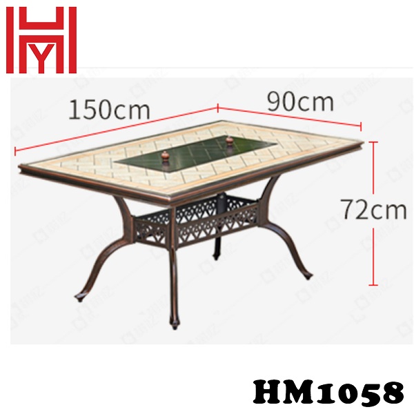 BÀN NƯỚNG ĐIỆN SÂN VƯỜN HM1058
