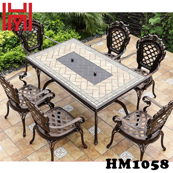 BÀN NƯỚNG ĐIỆN SÂN VƯỜN HM1058
