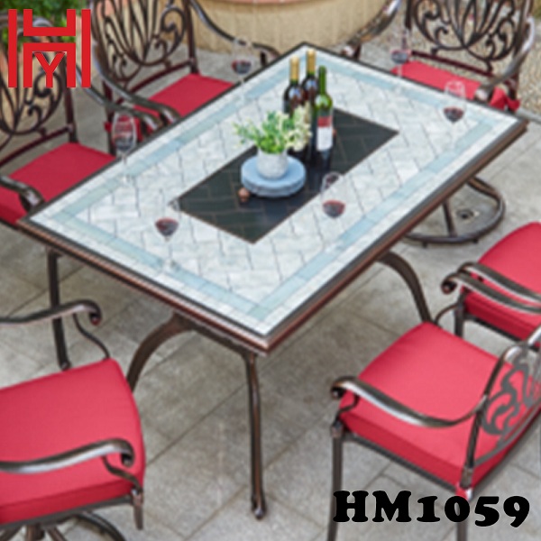 BÀN NƯỚNG ĐIỆN SÂN VƯỜN HM1059