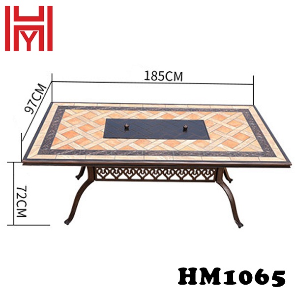 BÀN NƯỚNG ĐIỆN SÂN VƯỜN HM1065