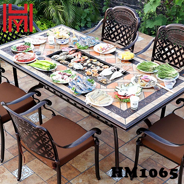 BÀN NƯỚNG ĐIỆN SÂN VƯỜN HM1058