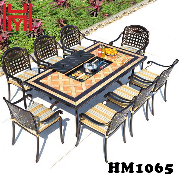 BÀN NƯỚNG ĐIỆN SÂN VƯỜN HM1065