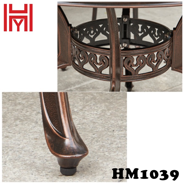 BÀN SÂN VƯỜN HM1039 ĐỎ GẠCH
