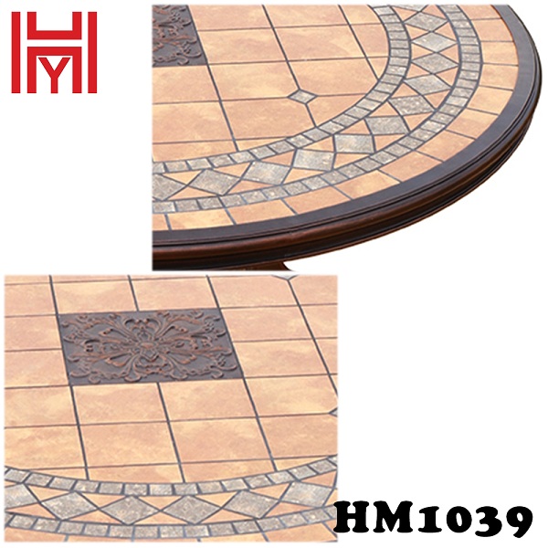 BÀN SÂN VƯỜN HM1039 ĐỎ GẠCH