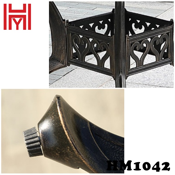 BÀN SÂN VƯỜN HM1042 ĐÁ VÂN GỖ