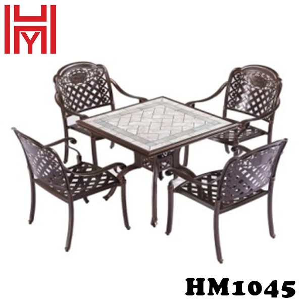 BÀN SÂN VƯỜN VUÔNG HM1045 BẠCH NGỌC
