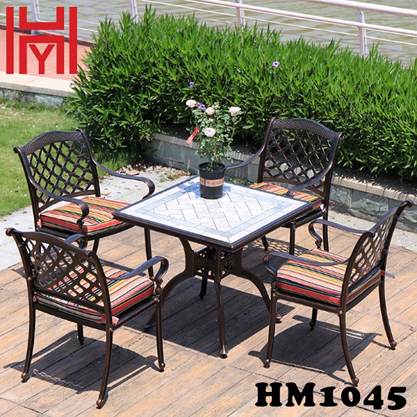 BÀN SÂN VƯỜN VUÔNG HM1045 BẠCH NGỌC