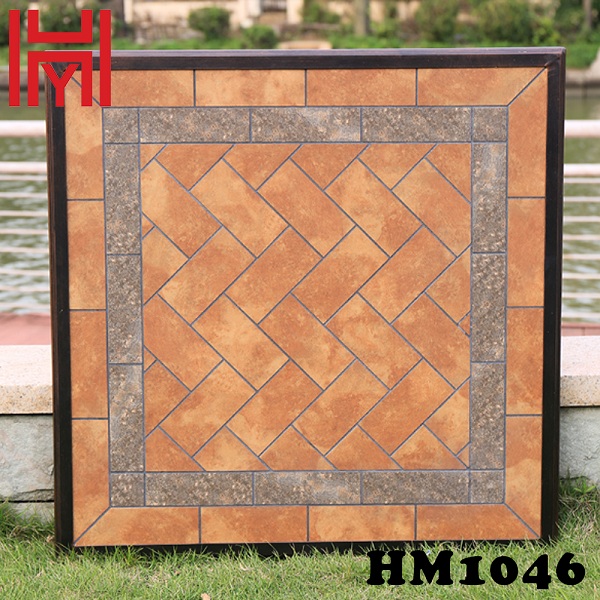 BÀN SÂN VƯỜN VUÔNG HM1046 ĐÁ GỐM ĐỎ
