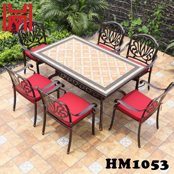 BÀN SÂN VƯỜN HM1053 MÀU GẠCH