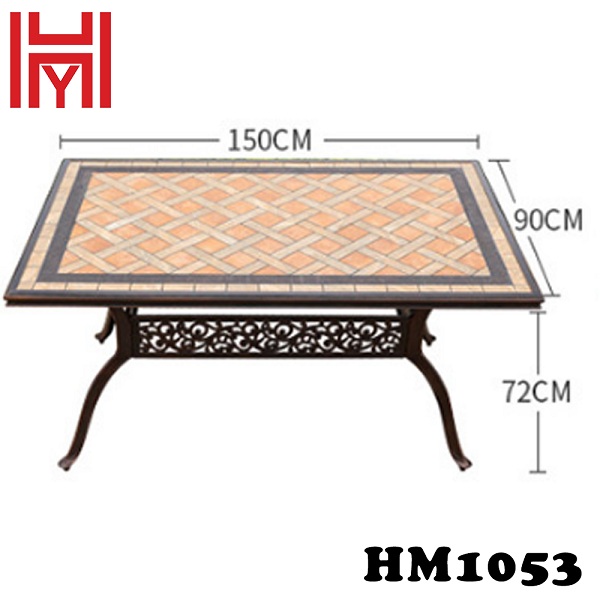 BÀN SÂN VƯỜN HM1053 MÀU GẠCH