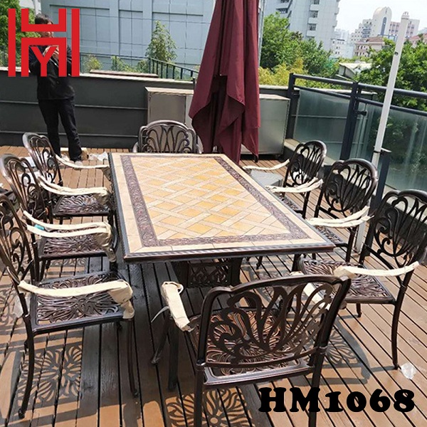 BÀN SÂN VƯỜN MÀU GẠCH NGÓI HM1068 ĐẠI