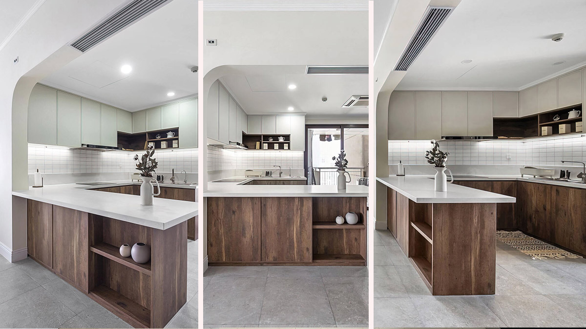 Các kiểu bếp điển hình cho căn hộ chung cư-tủ bếp chữ U